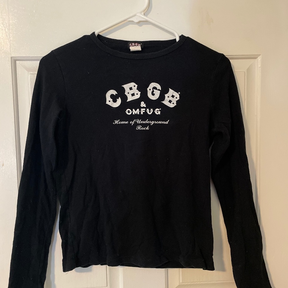 Official 90’s CBGB & OMFUG Underground Rock Long Sleeve Shirt